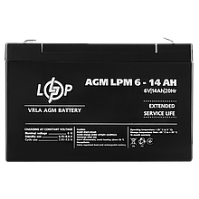 Акумулятор AGM LPM 6V - 14 Ah