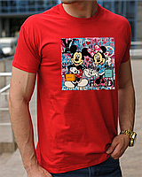 Мужская модная футболка с принтом Микки маус, магазин одежды - трендовая мужская футболка