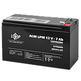 Акумулятор AGM LPM 12V - 7 Ah, фото 2