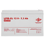 Акумулятор гелевий LPM-GL 12V - 7.5 Ah, фото 3