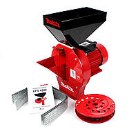 Зернодробарка + млин Makita EFS 4200 (4.2 кВт, 280 кг/год). Кормоподрібнювач Макіта для зерна та коренеплодів