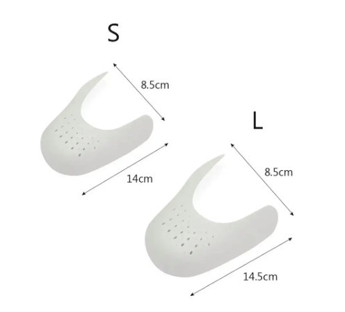 Универсальные - защитные вставки от заломов для кроссовок обуви размер L (40-46) белый - фото 5 - id-p2079185333