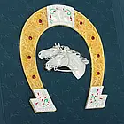 Подарункова шкіряна книга «Книга про коней». Урусов С.П., фото 5