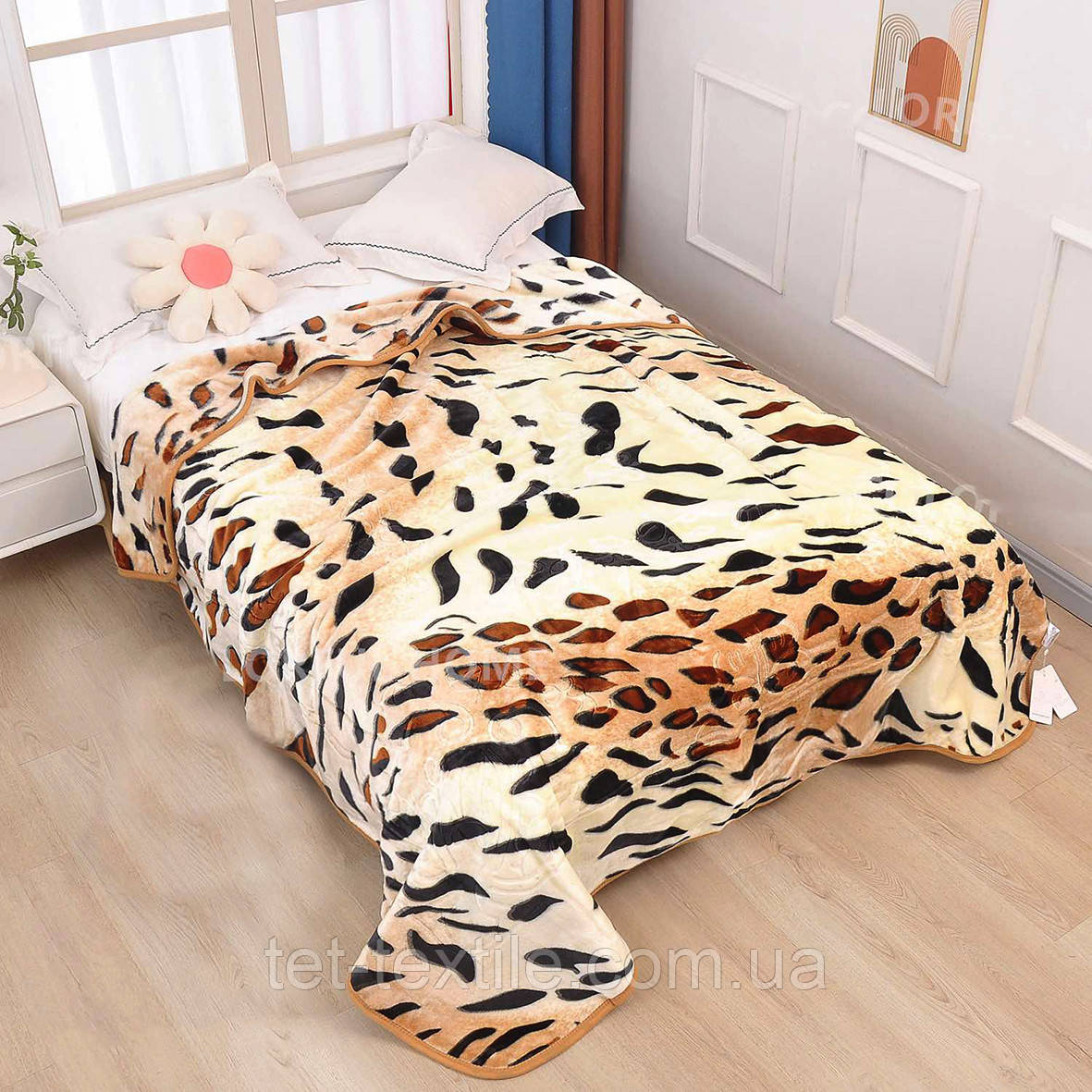 Плед акриловий Colorful Home, абстрактна шкіра 210х230см.