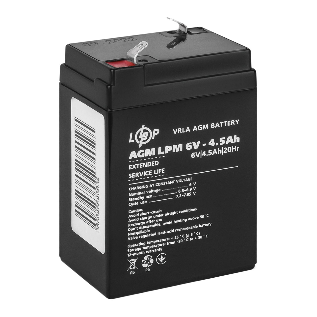 Акумулятор AGM LPM 6V - 4.5 Ah