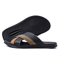 Чоловічі шкіряні літні шльопанці-сланці