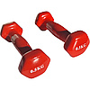 Гантелі по 0,5кг для фітнесу з вініловим покриттям 2шт, 1пара загальна вага 1кг, червоні, фото 8