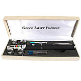 Лазери із зеленим променем лазера Green Laser Pointer | Зелені лазерні вказівки | Лазерна XA-712 указка брелок, фото 4