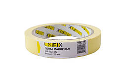 Стрічка малярська Unifix — 20 мм x 40 м жовта 5 шт.