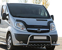 Кенгурятник с усами WT003-Plus (нерж.) для Opel Vivaro 2001-2015 гг