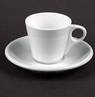 Helios HR1323 набор кофейный фарфоровый белый чашка 60мл и блюдце