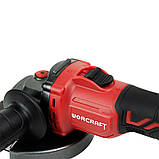 Акумуляторна безщіткова шліфмашина кутова WORCRAFT CAG‑S20LiBS‑125 з АКБ (4А) і ЗП, 20В, фото 5