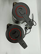 Чайник електричний KN-117 Kinelco з нержавіючої сталі(Чорні та білі), фото 2