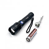 Кишеньковий ліхтар Bailong X-Balog BL-B99-P50 з usb зарядкою / Ліхтарик тактичний акумуляторний ручний / Тактичний CS-984 ліхтар, фото 9