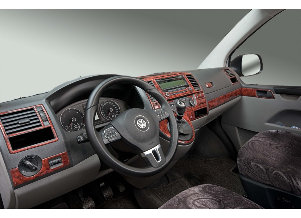 Накладки на панель Дерево для Volkswagen T5 2010-2015 рр