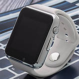 Смарт-годинник Smart Watch A1 розумний електронний зі слотом під sim-карту + карту пам'яті micro-sd. LG-420 Колір: білий, фото 2