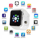 Смарт-годинник Smart Watch A1 розумний електронний зі слотом під sim-карту + карту пам'яті micro-sd. LG-420 Колір: білий, фото 9