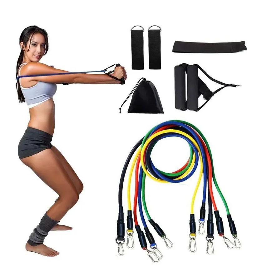 Фітнес гумки 5 штук exercise pipe | Гума для тренувань | Гумові IP-572 фітнес стрічки