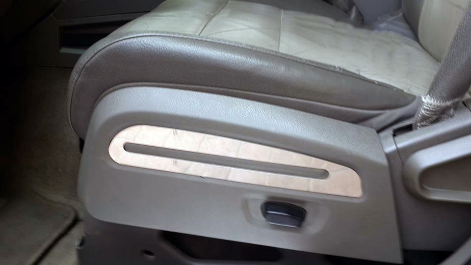 Хром накладки на сидіння (нерж) для Dodge Nitro 2007-2024 рр