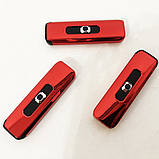 Запальничка електрична, електронна спіральна запальничка подарункова, сенсорна USB. QG-785 Колір червоний, фото 7