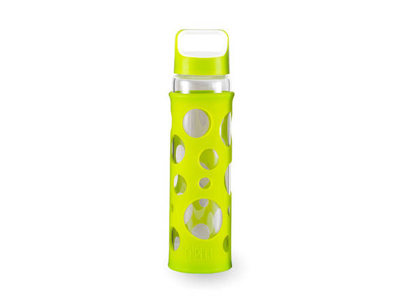 GIPFEL Пляшка для води LEVADA 700мол. Матеріал: боросилікатне скло, силікон, пластик. Колір: силікон зелений, фото 2
