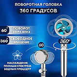 Душова лійка з клапаном / Масажна лійка для душу / Турбо насадка GK-253 для душу, фото 10