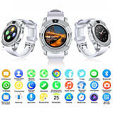 Розумний смарт-годинник Smart Watch V8. PL-715 Колір: білий, фото 8