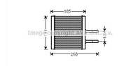 Радиатор отопителя салона Chevrolet Aveo T200 (AVA COOLING) (CTA6042)