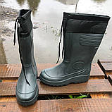 Гумове чоловіче взуття для риболовлі 43 розмір (28,5см), Чоботи гумові для риболовлі, GJ-114 болотні чоботи, фото 7