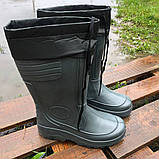 Гумове чоловіче взуття для риболовлі 43 розмір (28,5см), Чоботи гумові для риболовлі, GJ-114 болотні чоботи, фото 9
