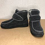 Черевики жіночі хутряні утеплені із застібкою 41 розмір. MP-118 Сірий колір, фото 6