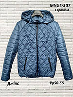 Демисезонная женская стеганая куртка 307 тм Mangelo Размеры 50 52