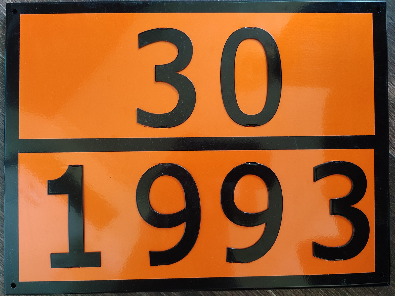 Інформаційна табличка Небезпечний вантаж 30 1993