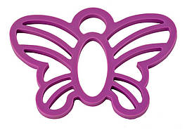 GIPFEL Метелик силіконовий 15,9х11, 4х3, 0,65см фіолетова 0264 GIPFEL
