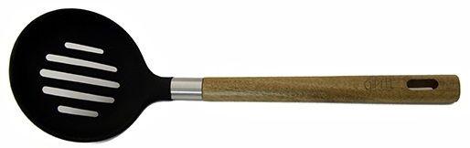 GIPFEL Шумівка TRETER 34см з дерев`яною ручкою. Матеріал: силікон, акація, нерж.сталь 2168 GIPFEL
