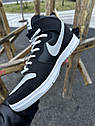 Чоловічі кросівки Nike SB Dunk Panda високі (чорні з сірим) ||, фото 5