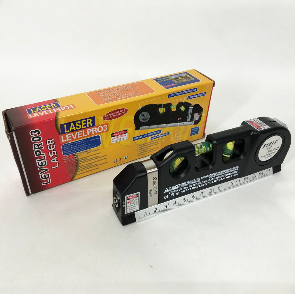 Лазерний Нівелір для будівництва будинку Laser Level Pro 3, Рівень будівельний професійний лазерний GB-96, фото 1