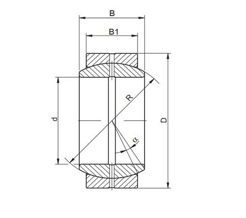 GE 80 ES 2RS підшипник шарнірний, закритий, розмір 80*120*55, CX Польща, фото 3