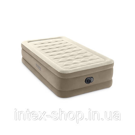 Надувне ліжко Intex 64426 (99 х 191 х 46) з вбудованим електронасосом, фото 1