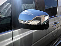 Накладки на дзеркала VITO 2010-2014 (2 шт) OmsaLine - Хромований пластик для Mercedes Viano рр