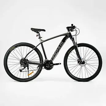 Гірський алюмінієвий велосипед Corso Magnus 29" рама 21" комплектація Shimano, 27 швидкостей, зібран на 75%