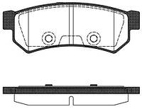 Колодки тормозные дисковые задние Chevrolet Lacetti 2105> (WOKING) (P11483.10)