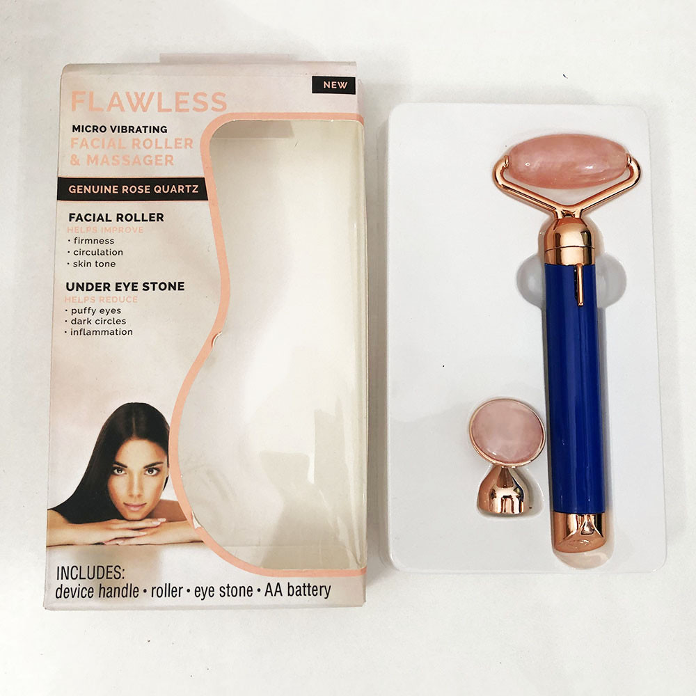 Масажер ролик електричний для особи Facial Roller Massager. LN-256 Колір синій