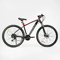 Горный алюминиевый велосипед Corso Magnus 29" рама 19" комплектация Shimano, 27 скоростей, собран на 75%