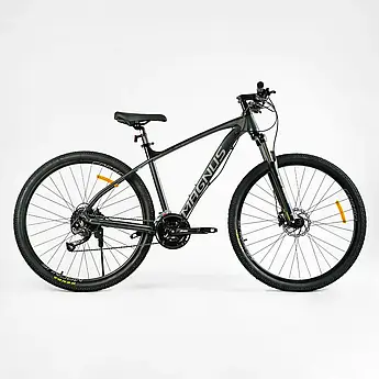 Гірський алюмінієвий велосипед Corso Magnus 29" рама 19" комплектація Shimano, 27 швидкостей, зібран на 75%