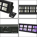 Світлодіодна музика диско панель стробоскопа DMX512 для підсвічування приміщень, фото 8