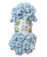 Alize PUFFY (Пуффи) №416 серо-голубой (Пряжа, нитки для вязания руками)