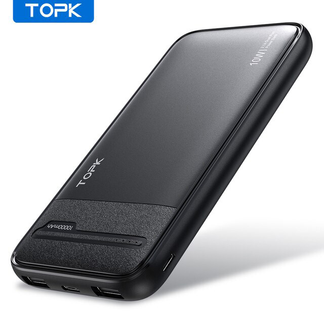 TOPK I1016 Power Bank 10000mAh Portable YQ-779 Charger PowerBank
