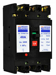 ВА-2004N/125 3р 40А Корпусний, силовий автоматичний вимикач АСКО-УКРЕМ