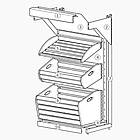 Хлібний стелаж торговий 1900*950 мм ТИП 9, хлібний стелаж Рістел, стелаж в магазин для хлібних виробів, фото 9